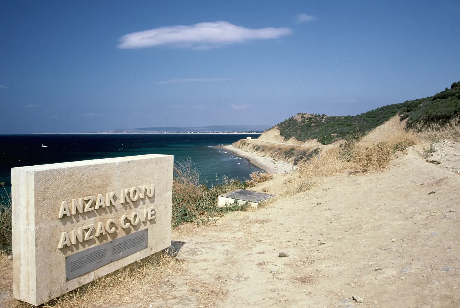 Anzac Cove sign on the Gallipoli peninsula