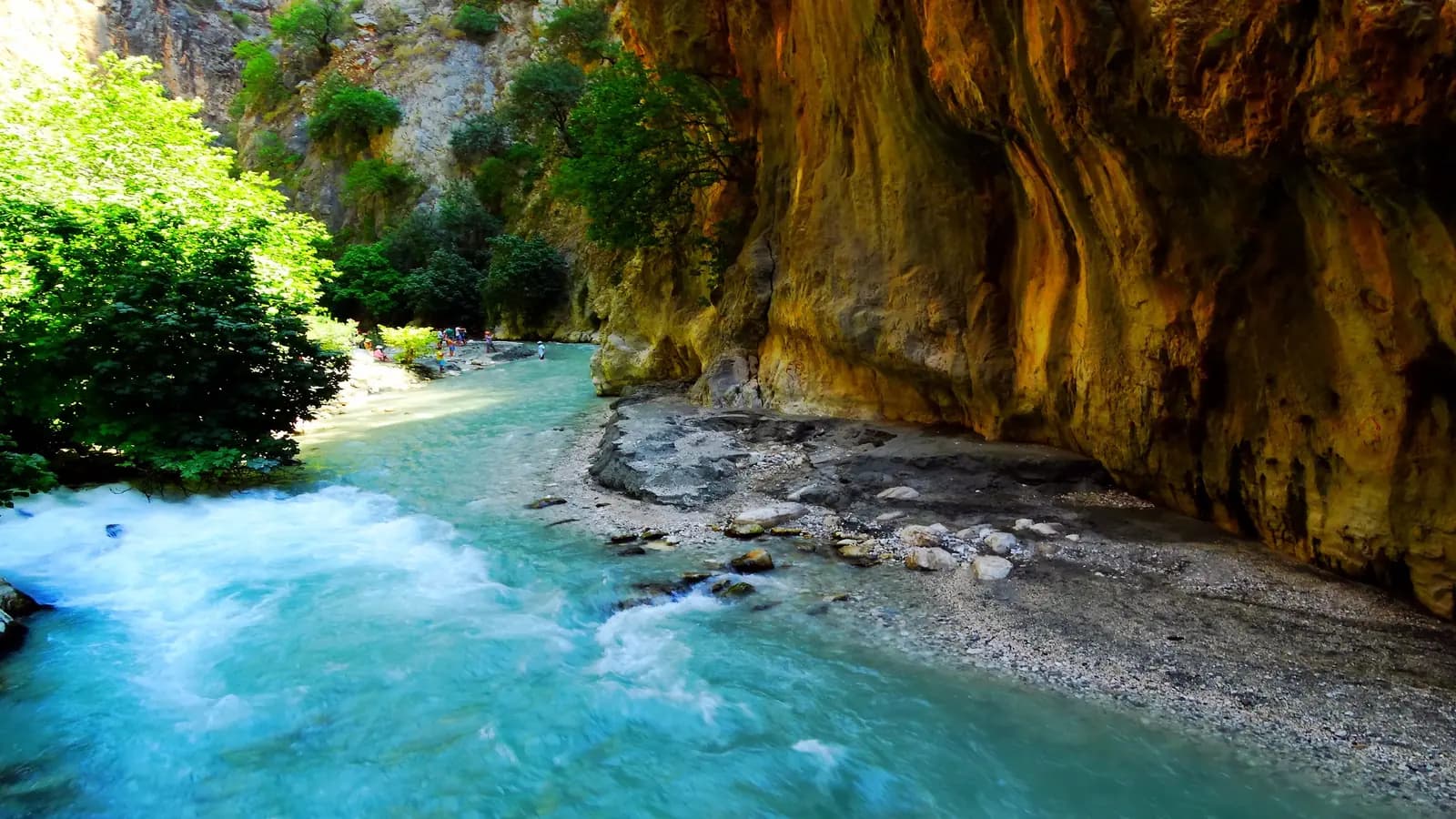 River running through Saklikent Gorge