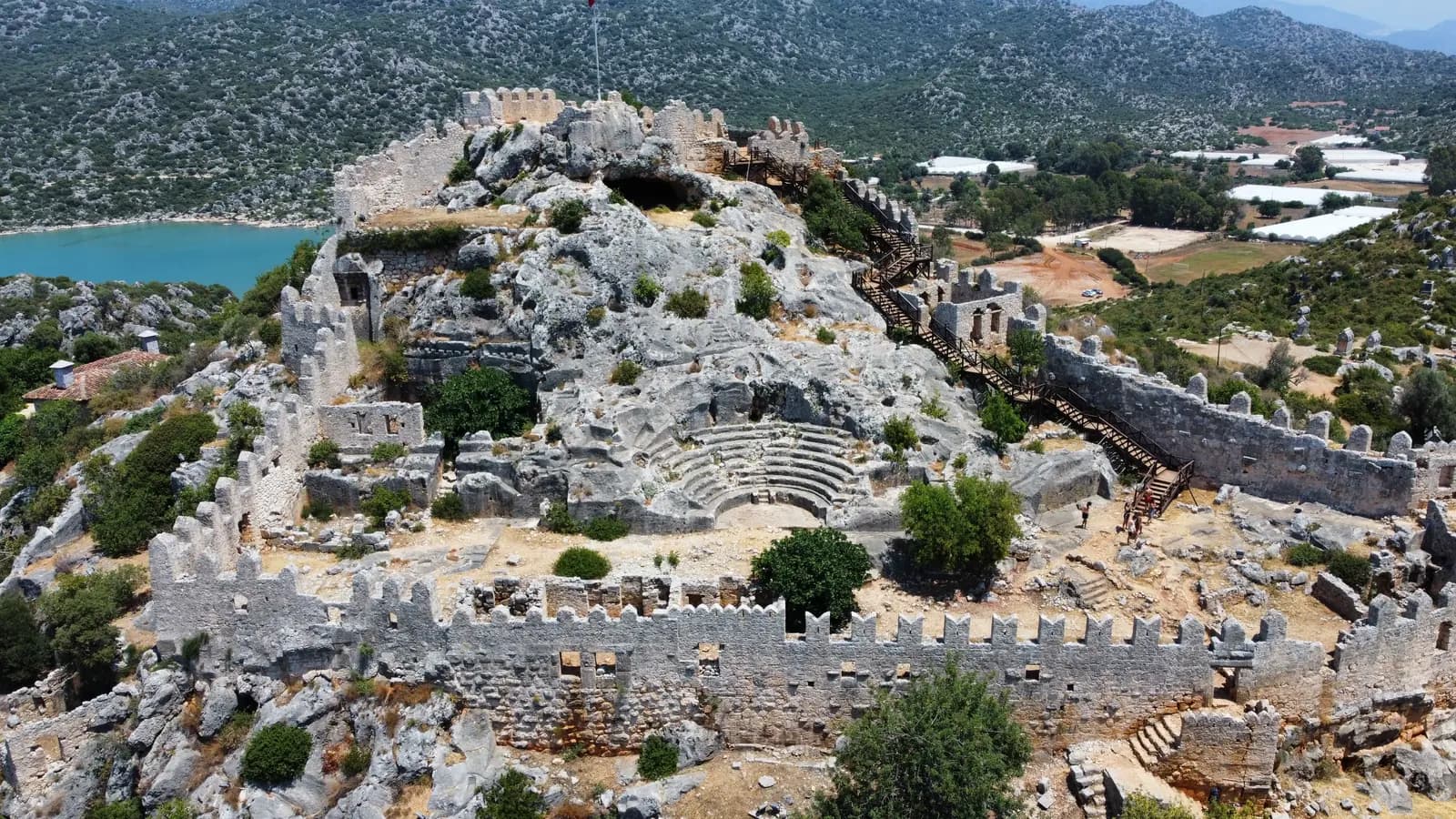 Ruins of Simena Castle above Kalekoy