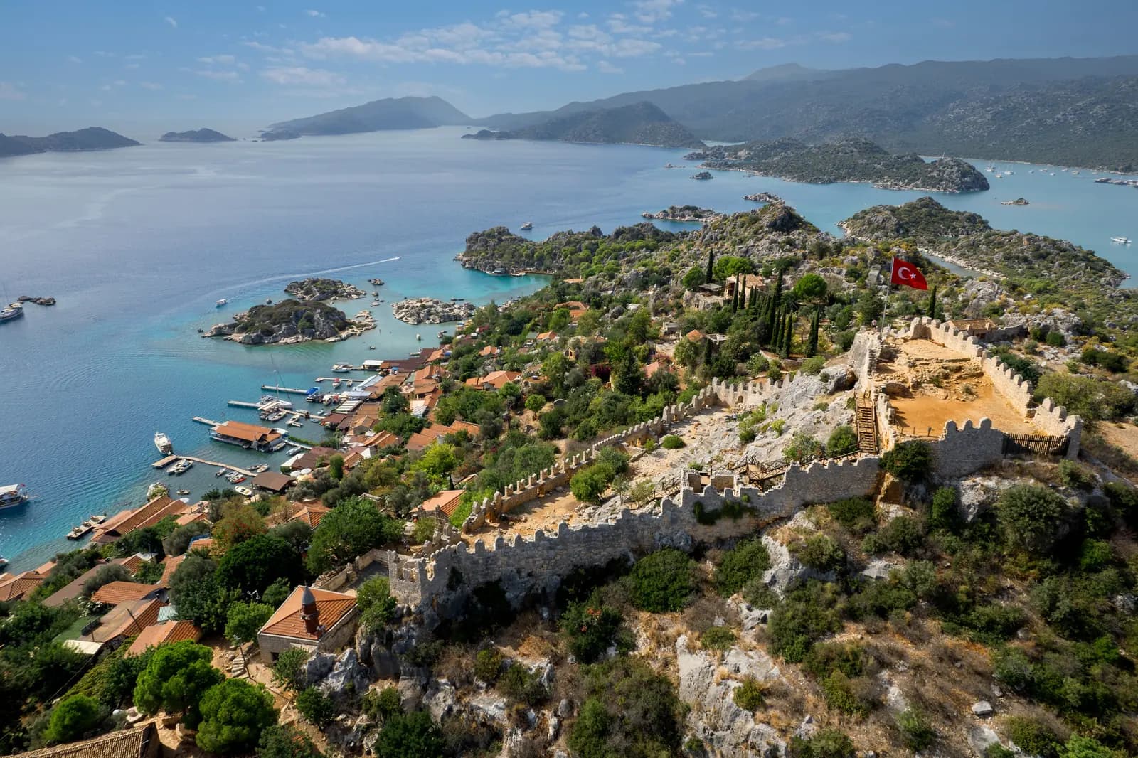 View from Simena Castle over Kekova bay